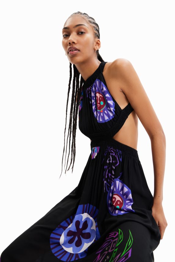 Women DesigualM. Christian Lacroix cut-out midi dress Clothing 68X240932