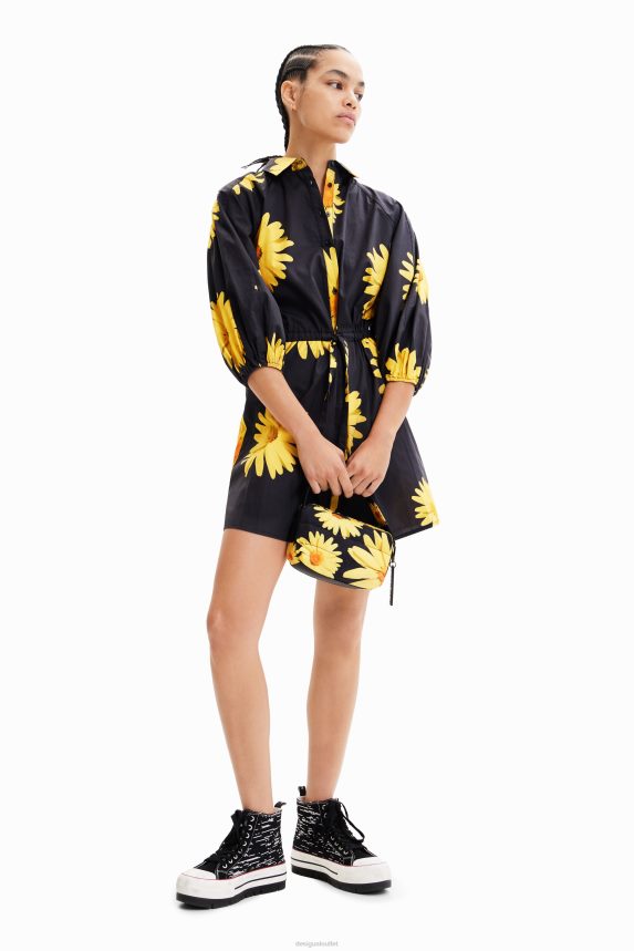 Women DesigualM. Christian Lacroix daisy shirt dress Clothing 68X240862