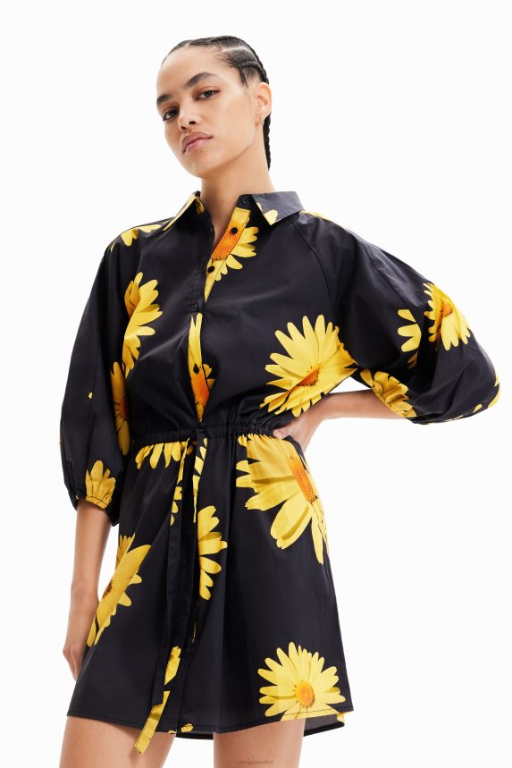 Women DesigualM. Christian Lacroix daisy shirt dress Clothing 68X240862