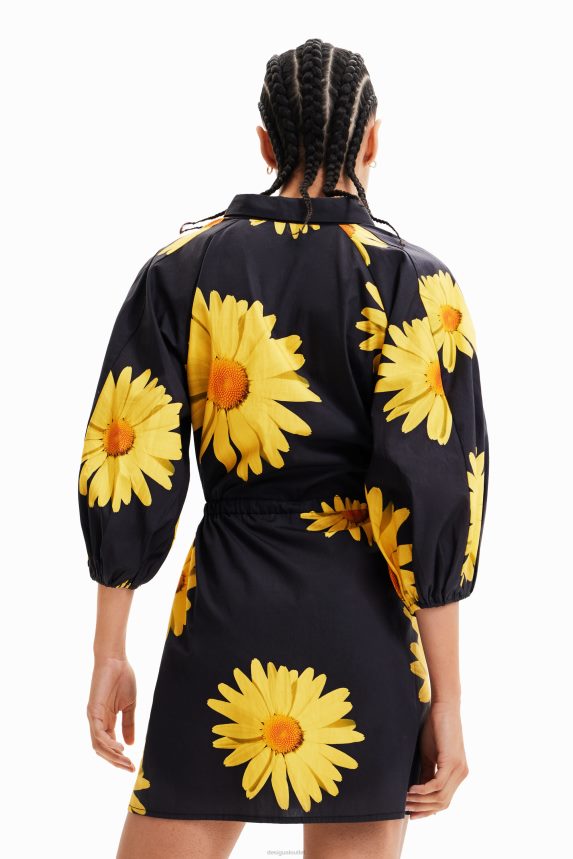Women DesigualM. Christian Lacroix daisy shirt dress Clothing 68X240862