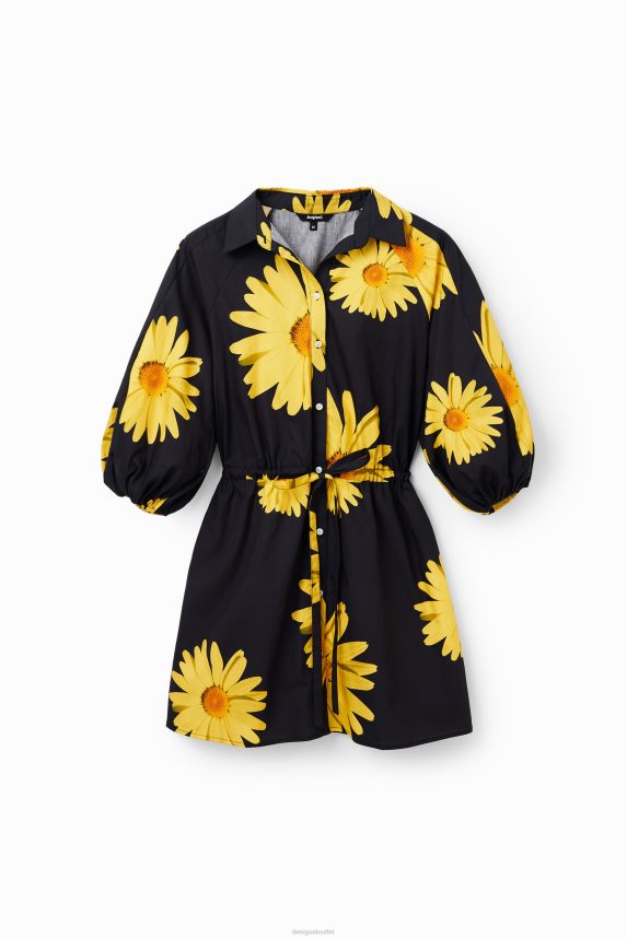 Women DesigualM. Christian Lacroix daisy shirt dress Clothing 68X240862