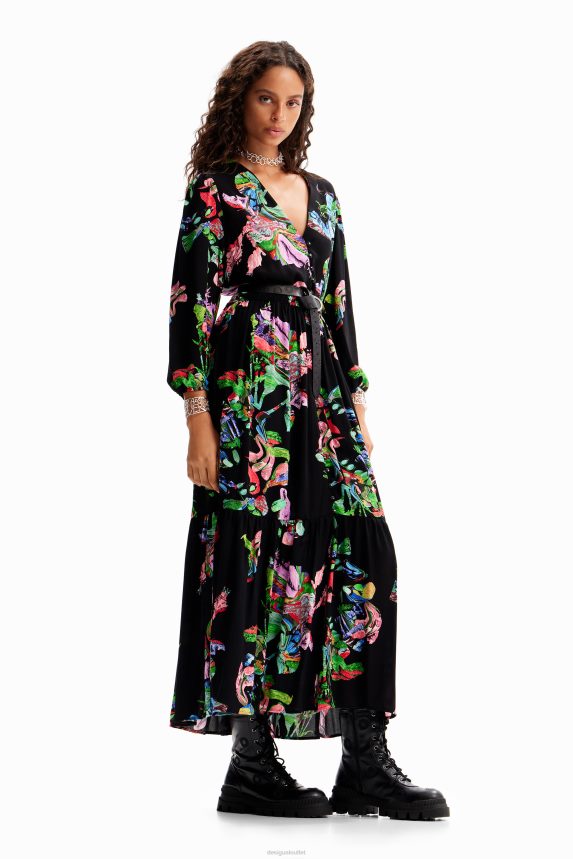 Women DesigualM. Christian Lacroix midi shirt dress Clothing 68X240135