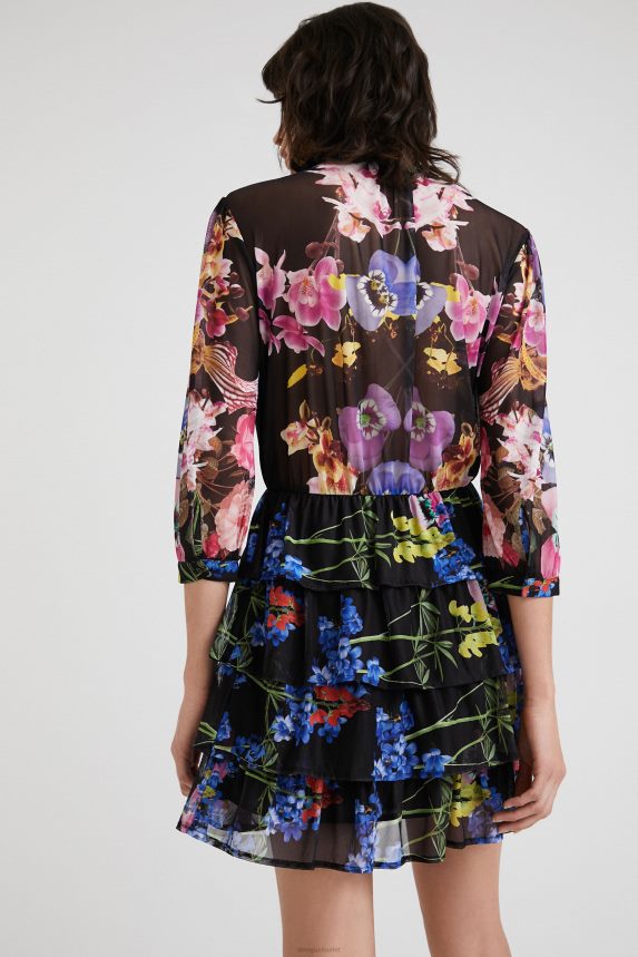 Women DesigualM. Christian Lacroix orchid dress Clothing 68X240949