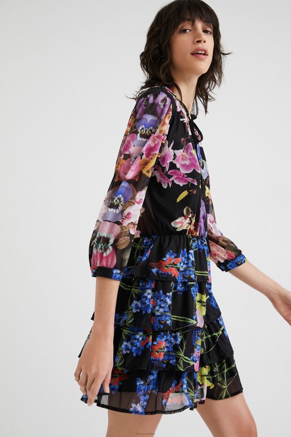 Women DesigualM. Christian Lacroix orchid dress Clothing 68X240949