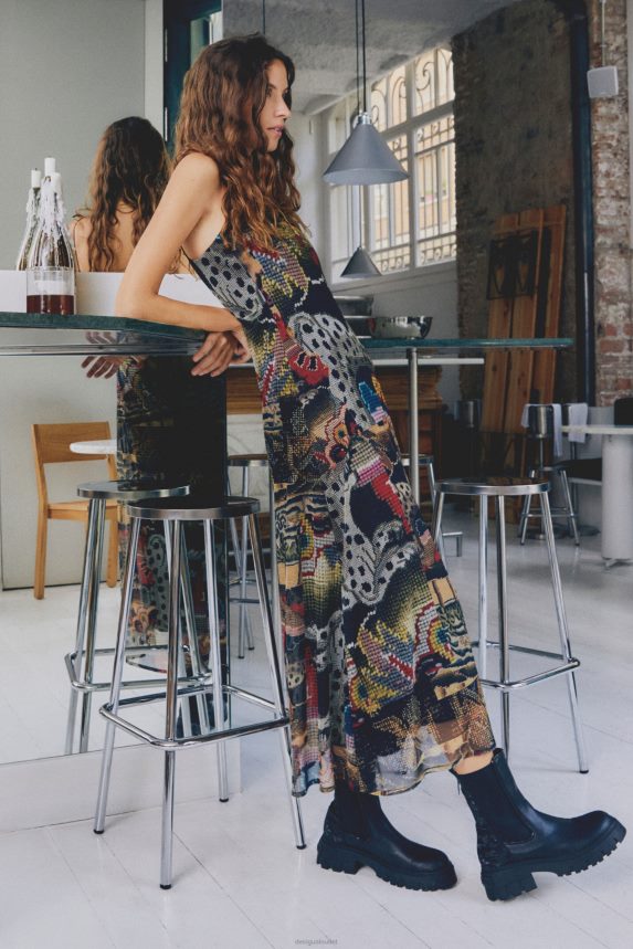 Women DesigualM. Christian Lacroix tapestry midi dress Clothing 68X24091