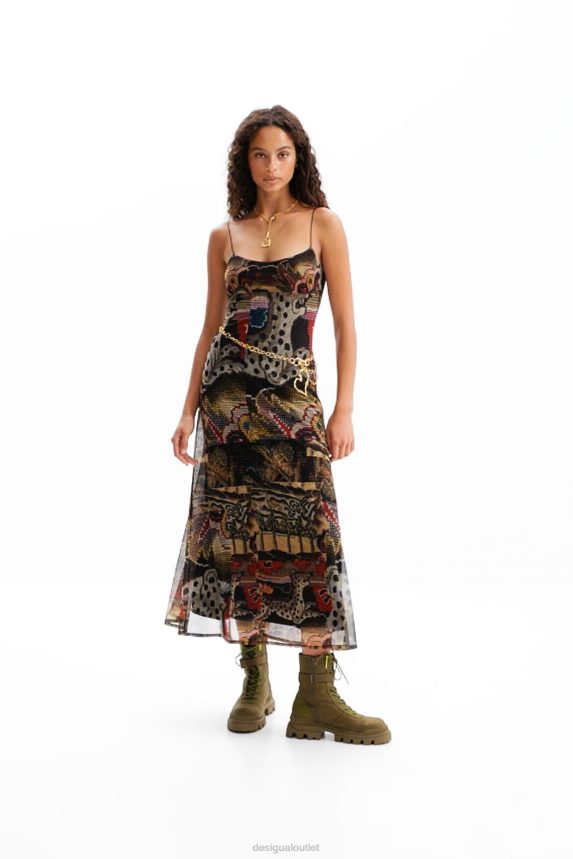 Women DesigualM. Christian Lacroix tapestry midi dress Clothing 68X24091