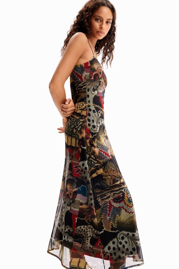 Women DesigualM. Christian Lacroix tapestry midi dress Clothing 68X24091