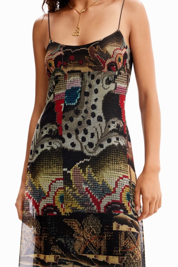 Women DesigualM. Christian Lacroix tapestry midi dress Clothing 68X24091