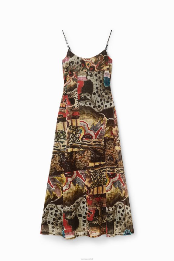 Women DesigualM. Christian Lacroix tapestry midi dress Clothing 68X24091