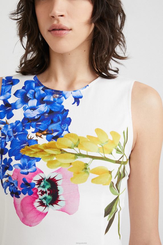 Women DesigualM. Christian Lacroix white dress Clothing 68X2401135