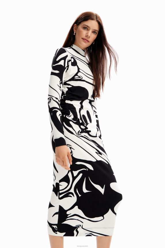 Women DesigualMickey Mouse midi dress Clothing 68X240984