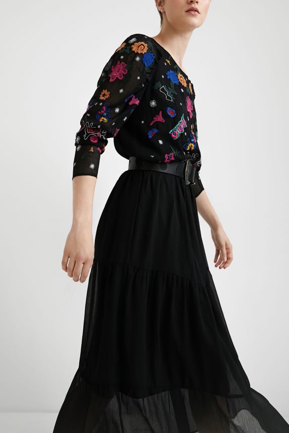 Women DesigualMidi-dress tulle Clothing 68X2401094