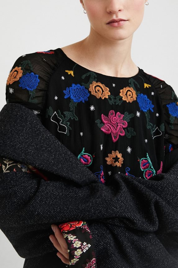 Women DesigualMidi-dress tulle Clothing 68X2401094