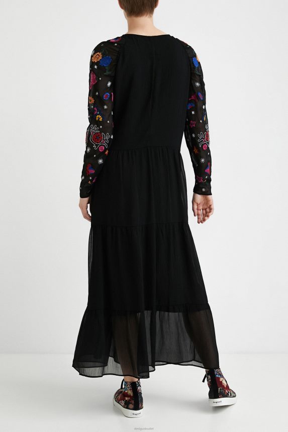 Women DesigualMidi-dress tulle Clothing 68X2401094