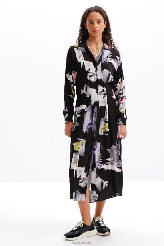 Women DesigualMidi shirt dress Clothing 68X24066