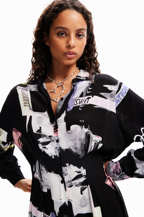 Women DesigualMidi shirt dress Clothing 68X24066