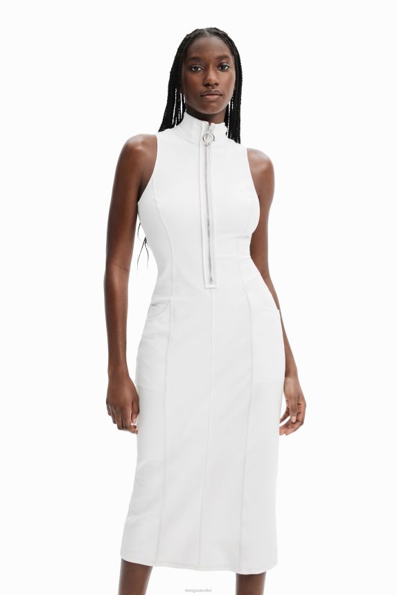 Women DesigualNathy Peluso zip midi dress Clothing 68X240887