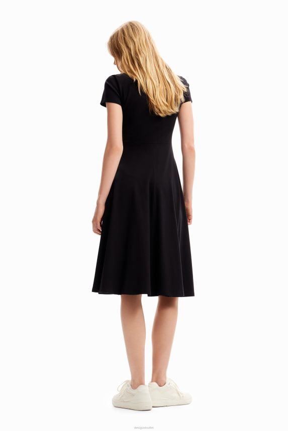 Women DesigualShort arty dress Clothing 68X240178