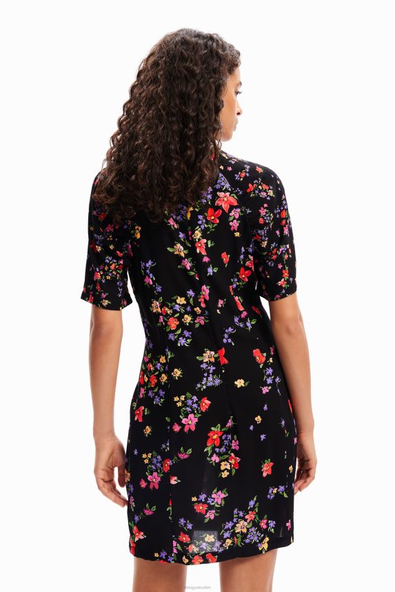Women DesigualShort floral dress Clothing 68X240254