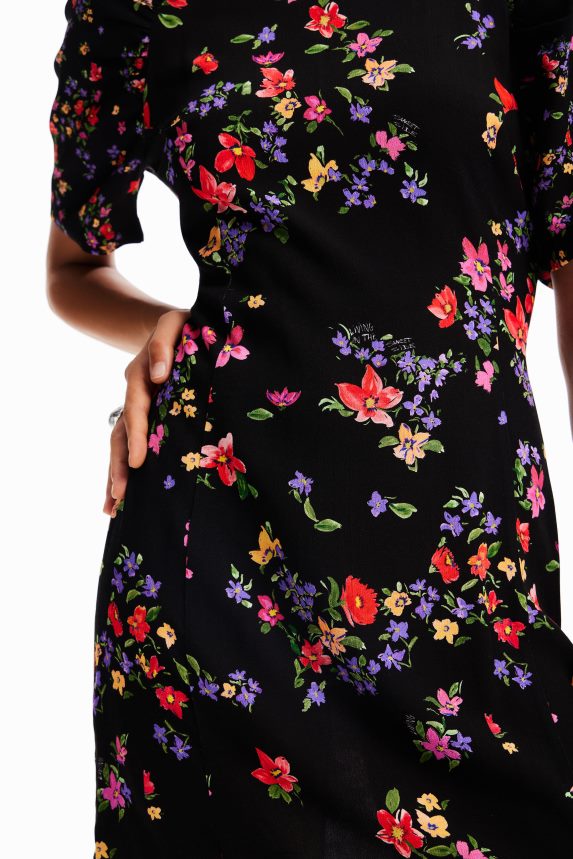 Women DesigualShort floral dress Clothing 68X240254