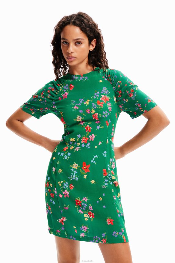 Women DesigualShort floral dress Clothing 68X24092