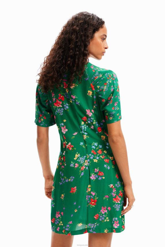 Women DesigualShort floral dress Clothing 68X24092