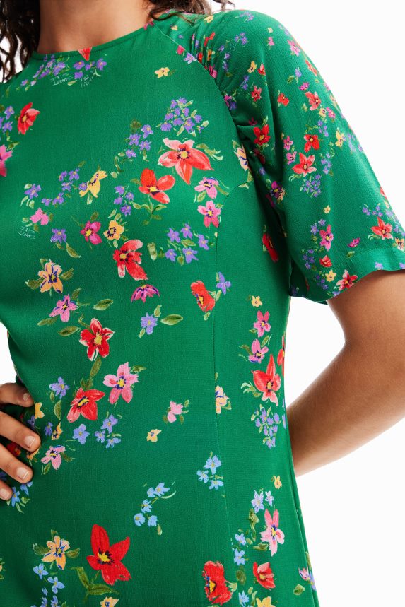 Women DesigualShort floral dress Clothing 68X24092