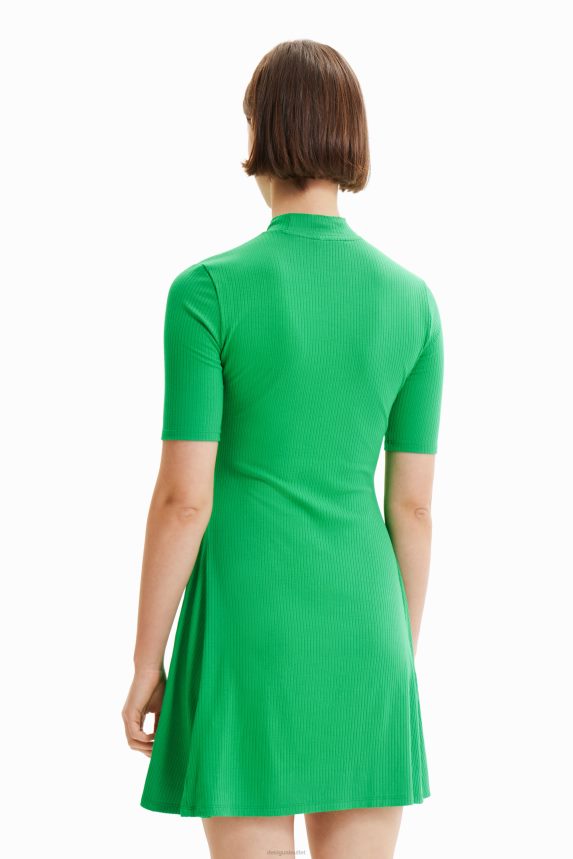 Women DesigualShort flower skater dress Clothing 68X240863