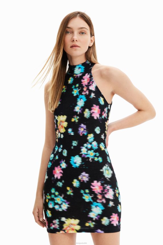 Women DesigualShort halter neck dress Clothing 68X240656