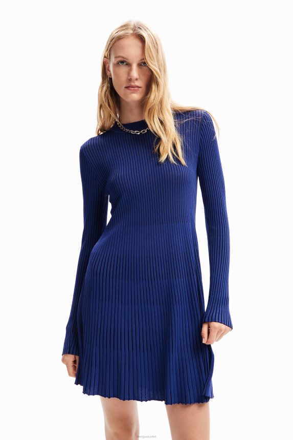 Women DesigualShort ribbed dress Clothing 68X24024