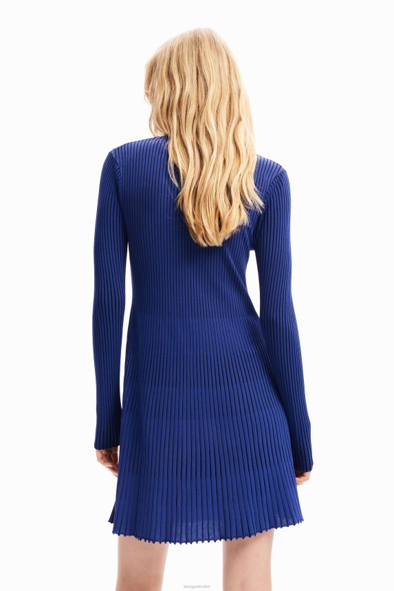 Women DesigualShort ribbed dress Clothing 68X24024