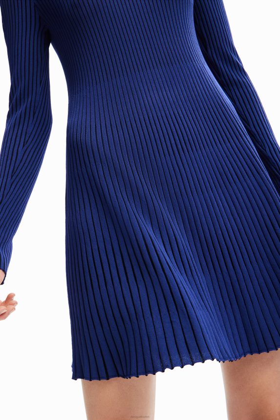 Women DesigualShort ribbed dress Clothing 68X24024