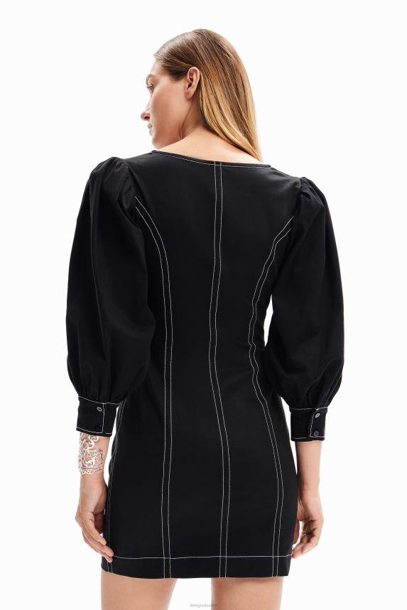 Women DesigualShort slim zip dress Clothing 68X240220