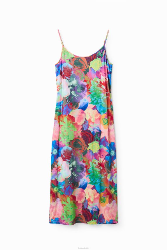 Women DesigualSlim floral lingerie dress Clothing 68X240399