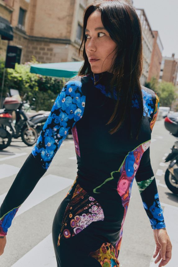 Women DesigualSlim mineral midi dress Clothing 68X24022