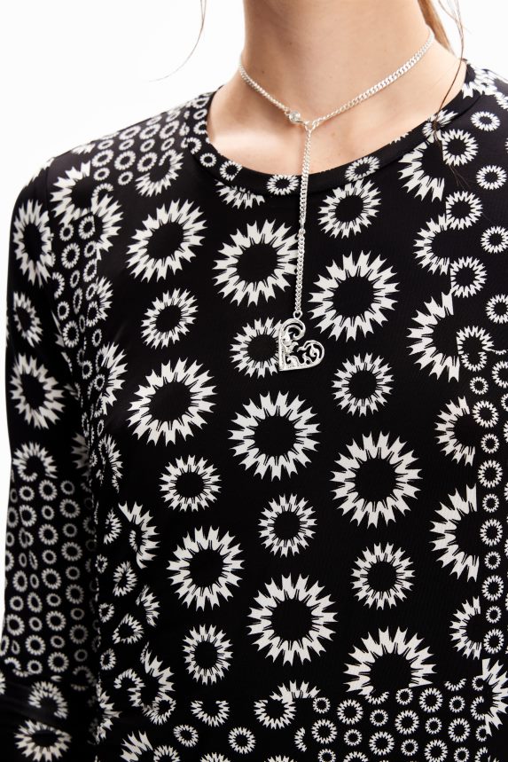 Women DesigualSlim patchwork midi dress Clothing 68X240206