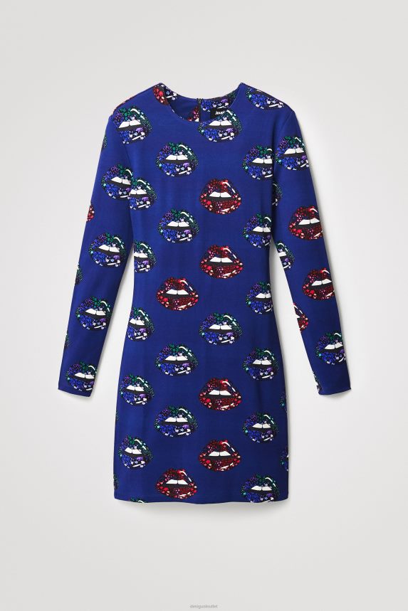 Women DesigualSlim short lips dress Clothing 68X240346