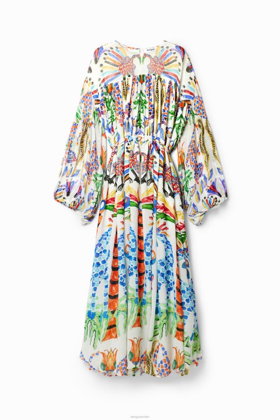 Women DesigualStella Jean maxi tunic dress Clothing 68X240110