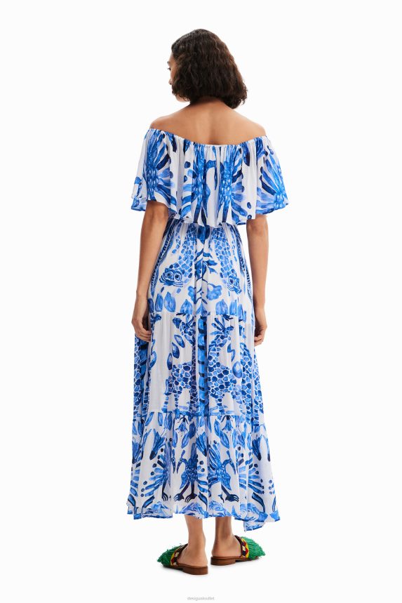 Women DesigualStella Jean ruffle midi dress Clothing 68X2401