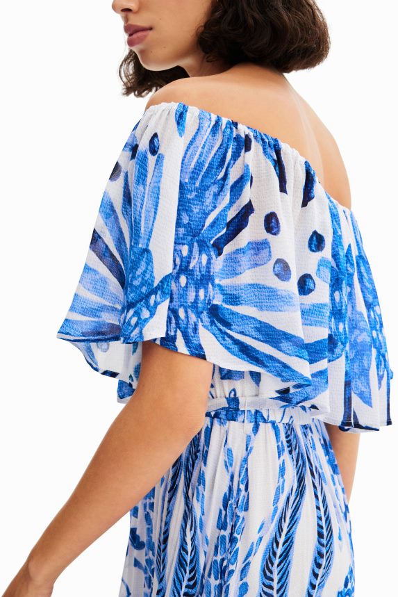 Women DesigualStella Jean ruffle midi dress Clothing 68X2401