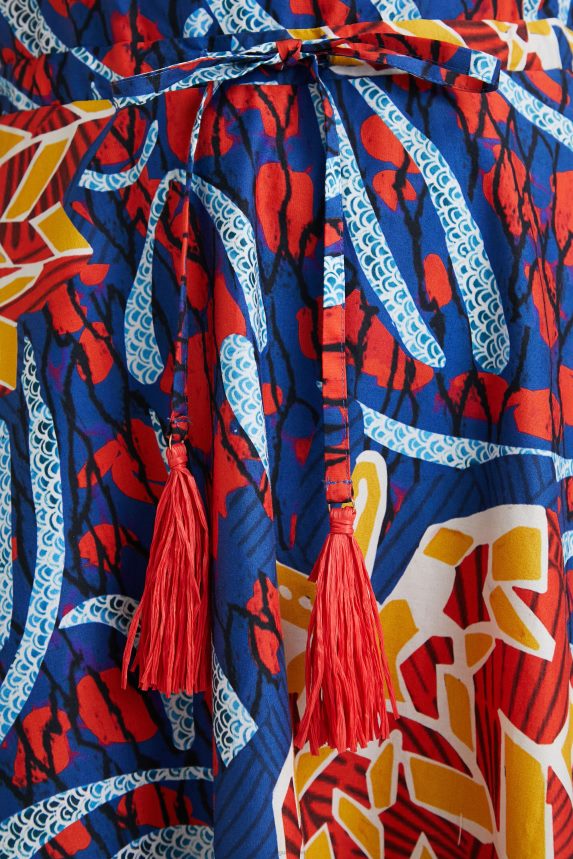 Women DesigualStella Jean ruffled midi dress Clothing 68X240890