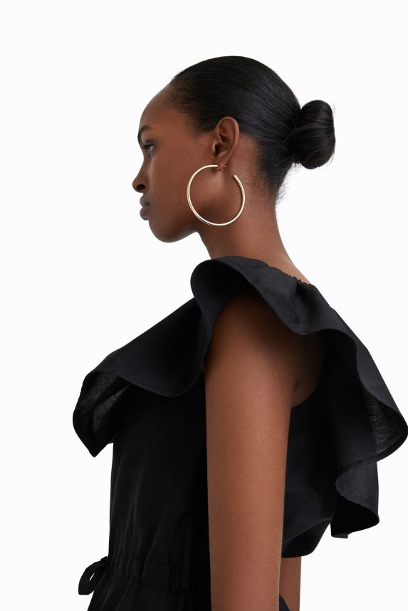 Women DesigualStella Jean ruffled midi dress Clothing 68X240934