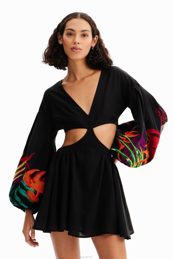 Women DesigualStella Jean short cut-out dress Clothing 68X240286