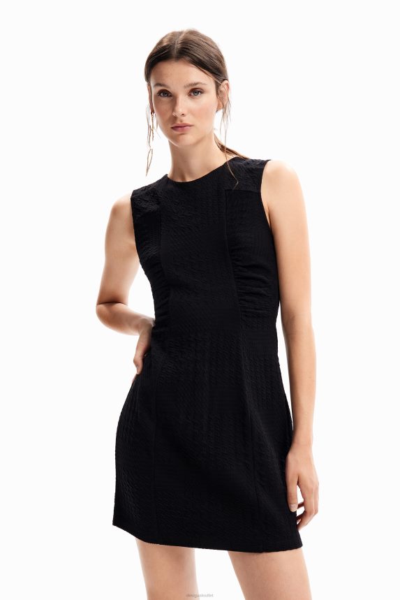Women DesigualTextured mini dress Clothing 68X240154