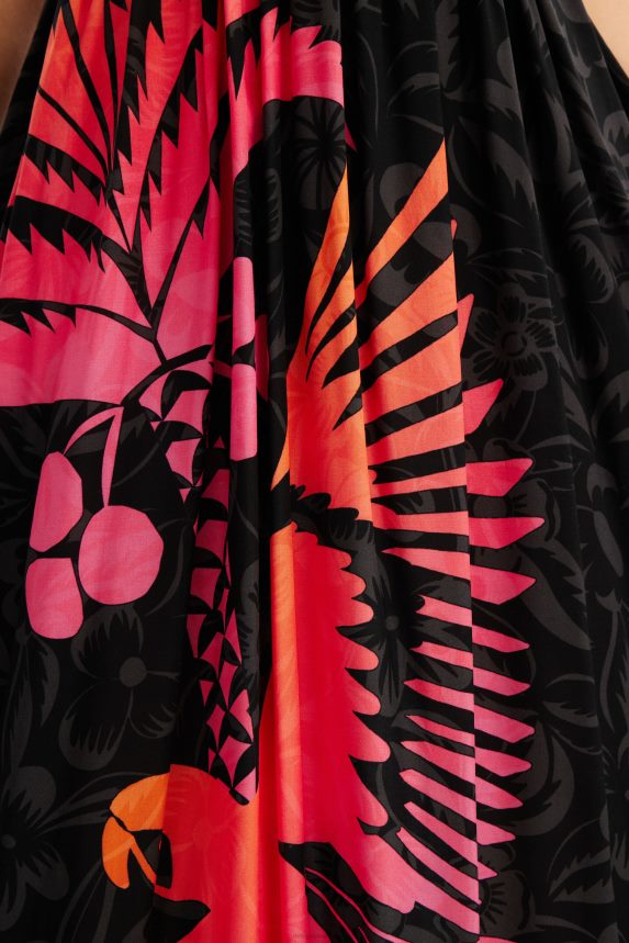 Women DesigualTropical cut-out midi dress Clothing 68X240960