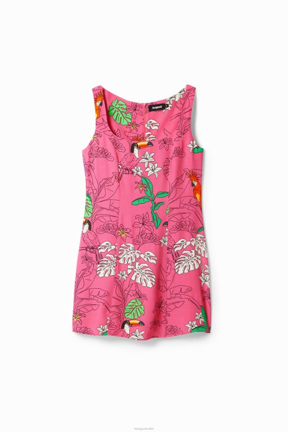 Women DesigualTropical short dress Clothing 68X240800