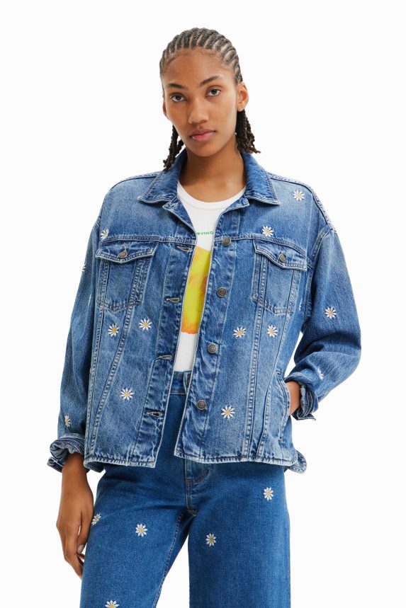 Women DesigualDaisy denim jacket Clothing 68X240742