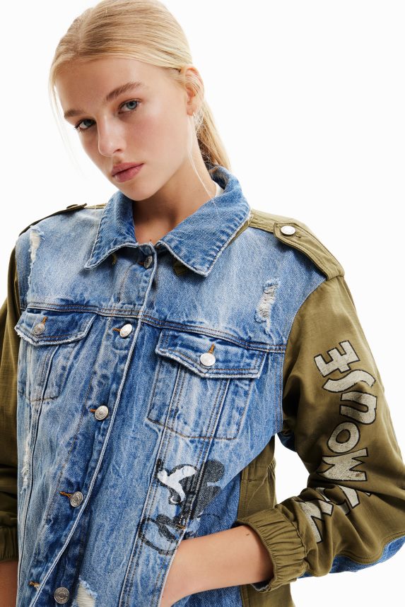 Women DesigualDisney's Mickey Mouse parka jacket Clothing 68X24058