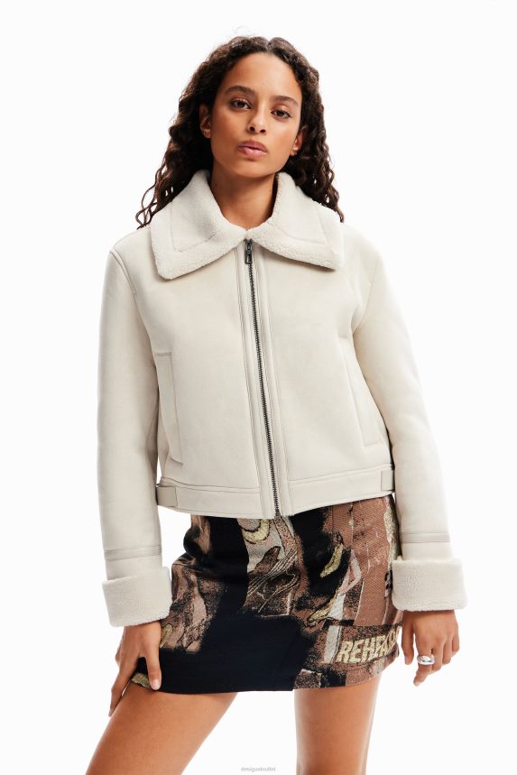 Women DesigualDouble-sided aviator jacket Clothing 68X240224