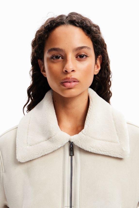 Women DesigualDouble-sided aviator jacket Clothing 68X240224